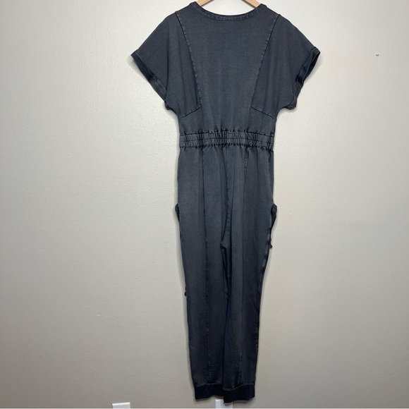Anthropologie Saturday Sunday Women Jumpsuit Boiler Elastic Waist‎ Straight Leg - Picture 8 of 13